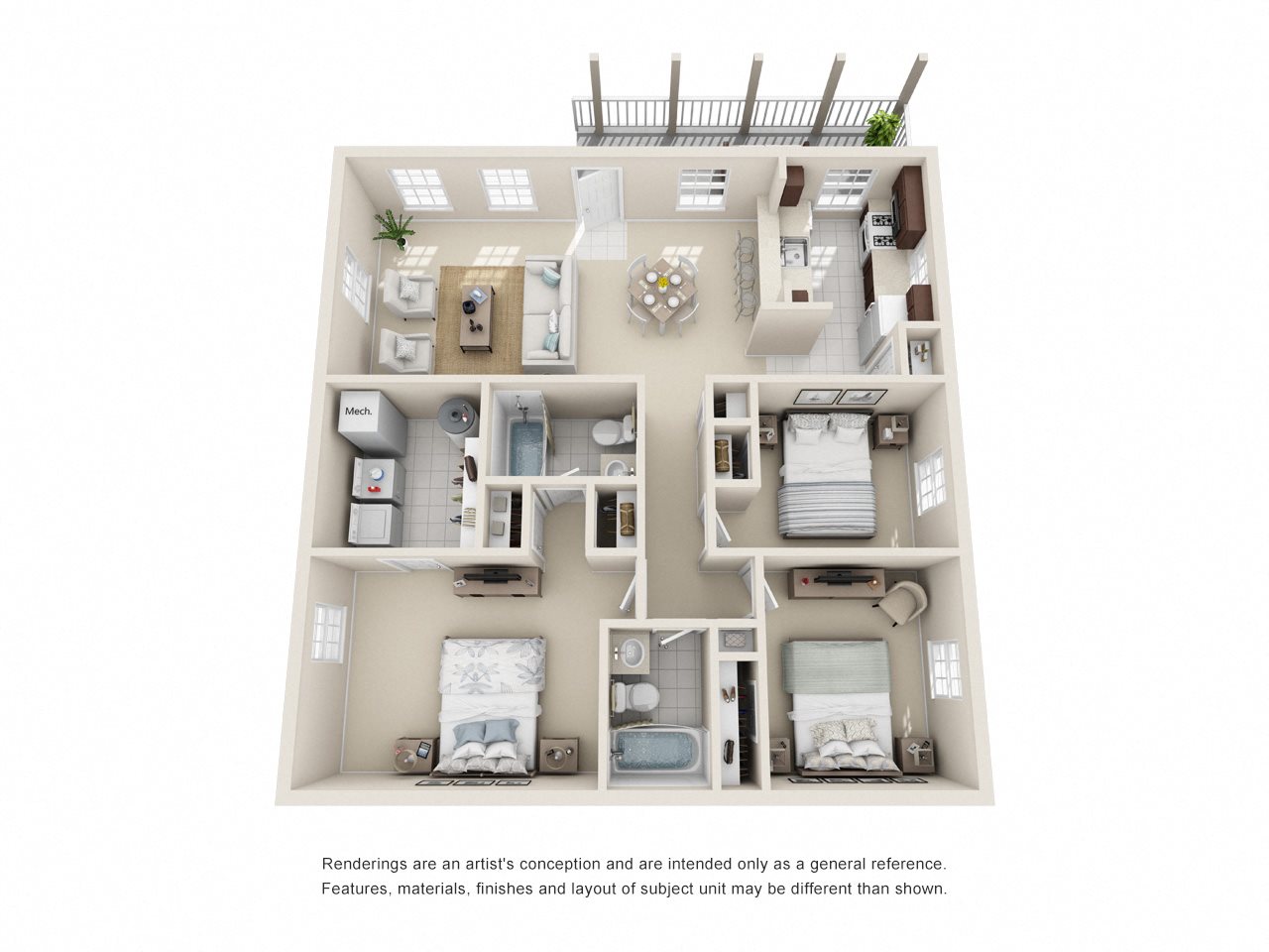 3 Bedroom 2 Bath Floor Plan 3 Bedroom 2 Bath